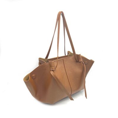 Bolso shopping de piel auténtica, Made in Italy, art.112615