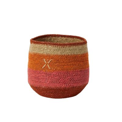 Basket - Orange Cross - 17cm