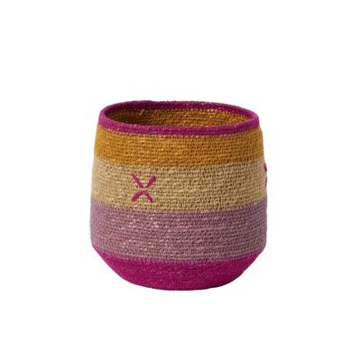Basket - Purple Cross - 17cm