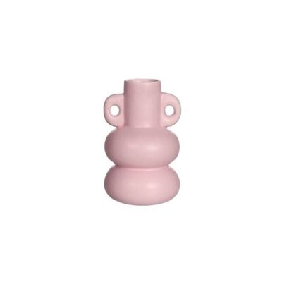 Chubby vasas - kaarsenhouder Ø7,6xh12cm rosa