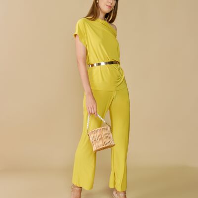 Yellow flowing pants - Cairon