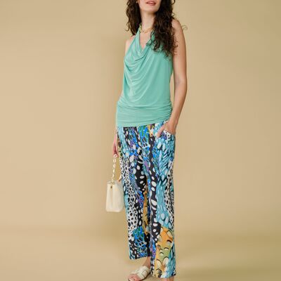 Rock printed flowing pants - Cassandra