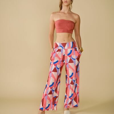 Vassy printed flowing pants - Cassandra
