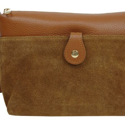 Bolso de hombro de piel Priscilla 66005