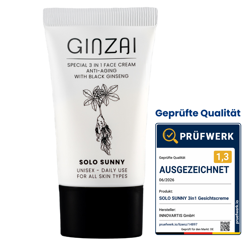 SOLO SUNNY - Crème visage anti-âge 3 en 1 au ginseng forestier - 50 ml