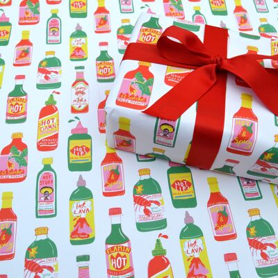 Papel para envolver salsa picante