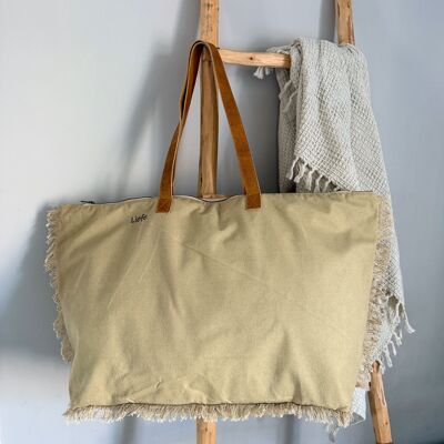 BohoBag (recycled cotton khaki) NEW