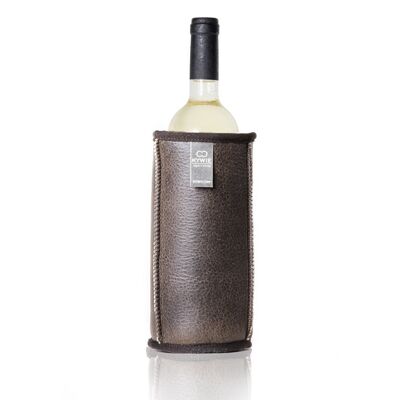 Wine cooler case - Leather - Brown