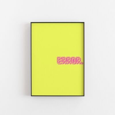 Error- Wall Art Print-A5 1