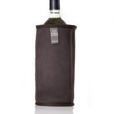 Insulated wine case - Suede - Brown