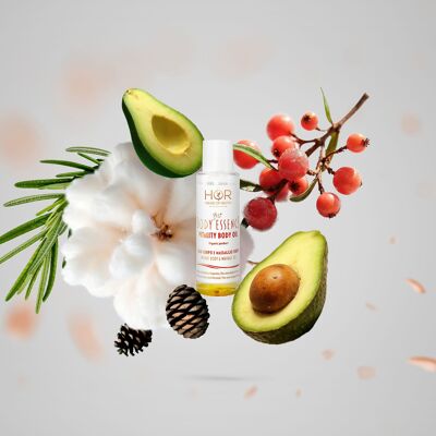 Vitality Body Oil Bio – 100 ml – Olio Massaggio Drenante, Rigenerante e Tonificante – Cura della pelle Naturale Bio – Olio Corpo