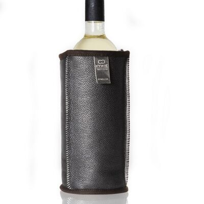 Wine cooler case - Leather - Black