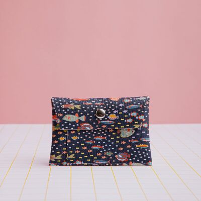 Blue Fish Card Holder