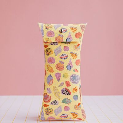 Yellow Shell Glasses Case