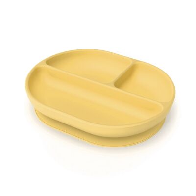 Silicone Divided Plate with suction foot Mimosa - Pre-order