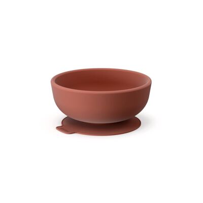 Silicone Suction Bowl - Terracotta - Pre-order