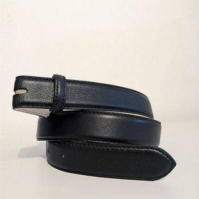 Belt with removable buckle in genuine leather made in Italy