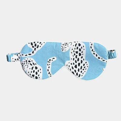 Blue Leopard Organic Cotton Sleep Mask