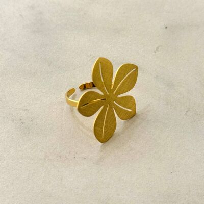 Mima Adjustable Floral Ring