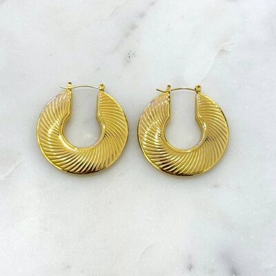 Calema Stainless Steel Hoop Earrings