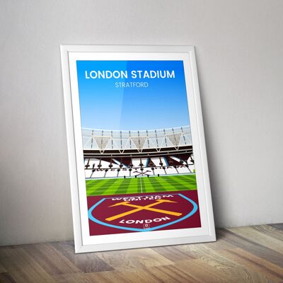 Football poster London stadium Stratford