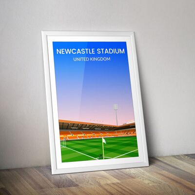 Newcastle stadium Saint James Park football stadium poster