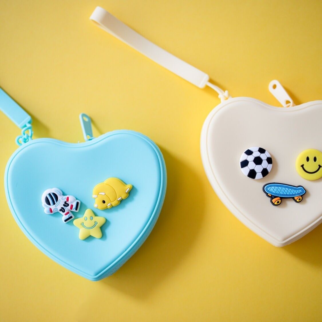 Personalisierter, perforierter Silikonbeutel in Herzform – Kreatives Spielzeug für Kinder/Jugendliche/Kreativset