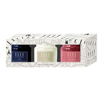 Paquete de 3 velas perfumadas de recuerdo francesas