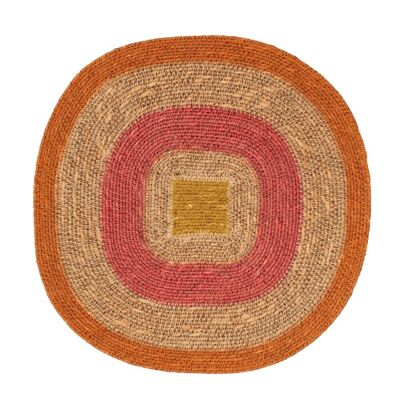Mada Placemat - Coral Orange