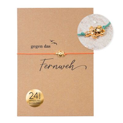 Bracelet on Card - Turtle - Against Wanderlust