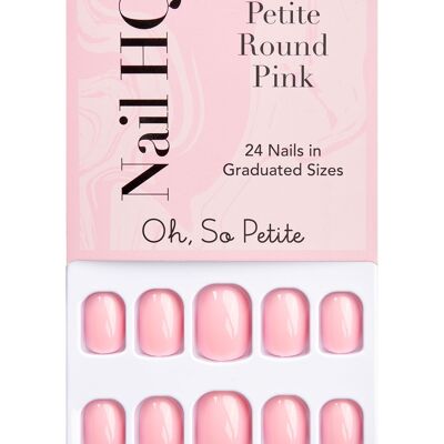Nail HQ Petite Round Pink Nails (24 Pieces)