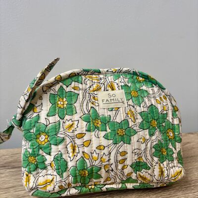 Anise Green Lurex Makeup Bag