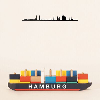 Wall Decoration - Hamburg - Black Mini Size (19cm)