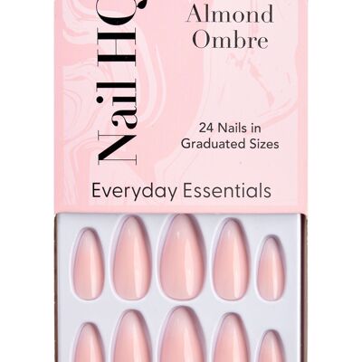 Nail HQ Almond Ombre Nails (24 Pieces)