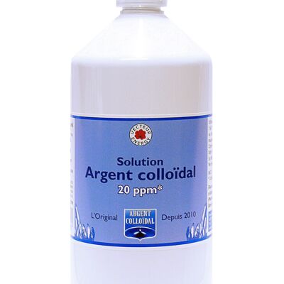 Colloidal silver solution 20 ppm 1Liter