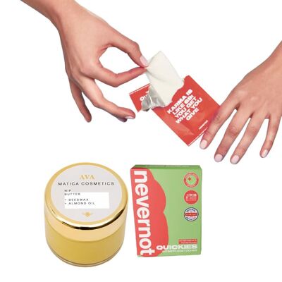 Care set for sensitive skin: AVA balm & nevernot intimate wipes