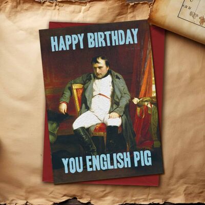 English Pig Card by Artijoke - Funny Birthday Card