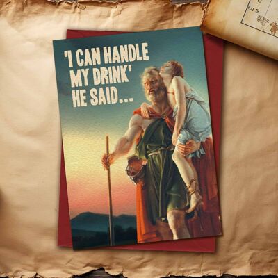 Handle Drink Card by Artijoke - Dog Card - Funny Card