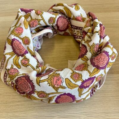 Bufanda rosa para adultos de Pondicherry, 100 cm