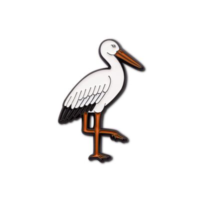 Pin de esmalte "Cigüeña"