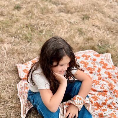 Agra Coral Adult Scarf 100 cm