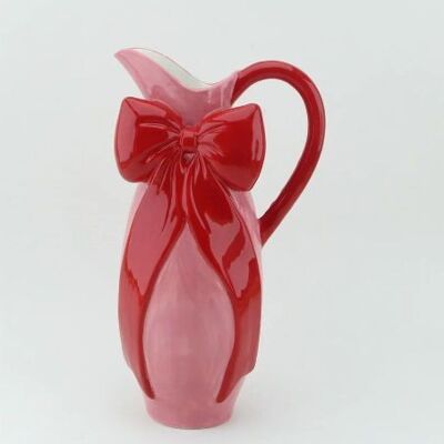 Vase Bow pink/red