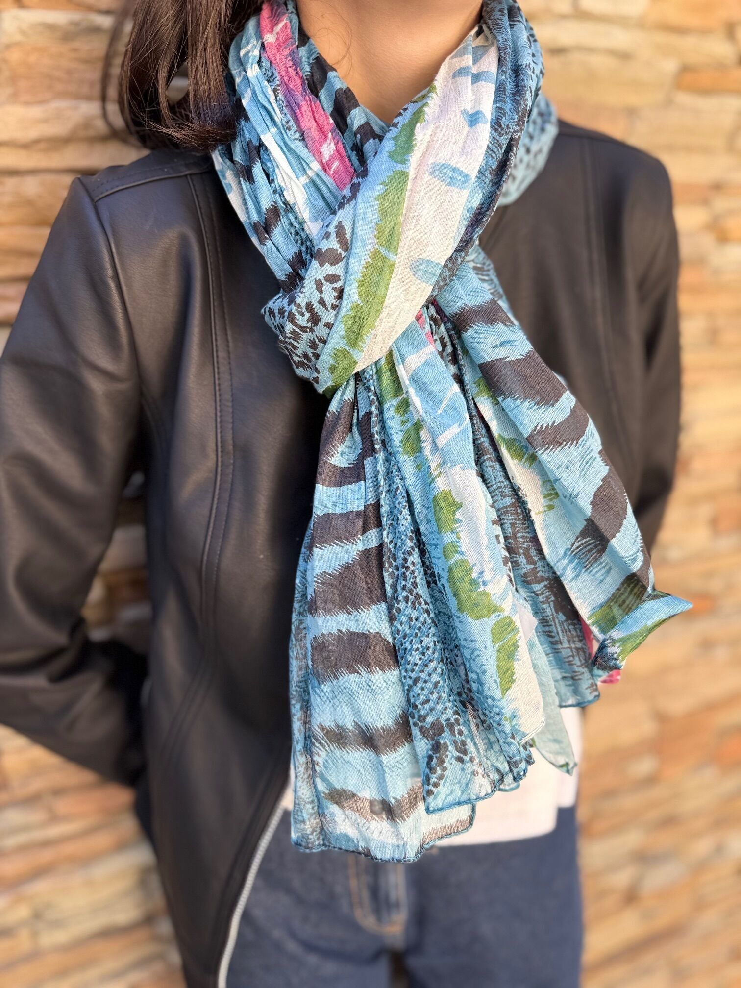 Sciarpa o pareo da donna in 100% cotone