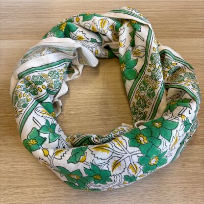 Duo Foulard Matchy Matchy 1 grand et 1 petit So Family Agra Pistache