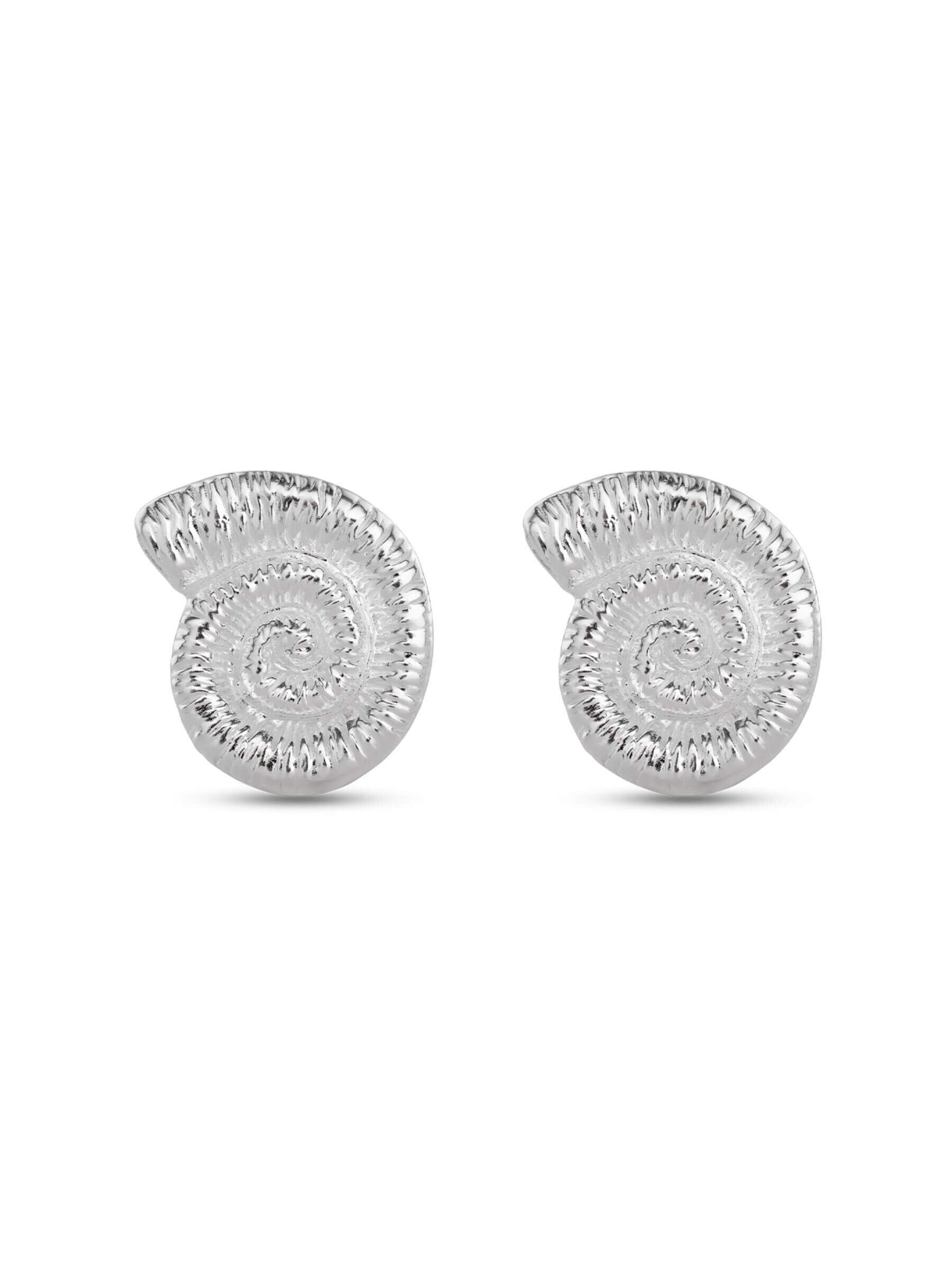 Boucles d'oreilles Escargot de Mer Argent