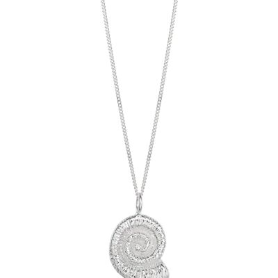 Collar de caracol marino de plata