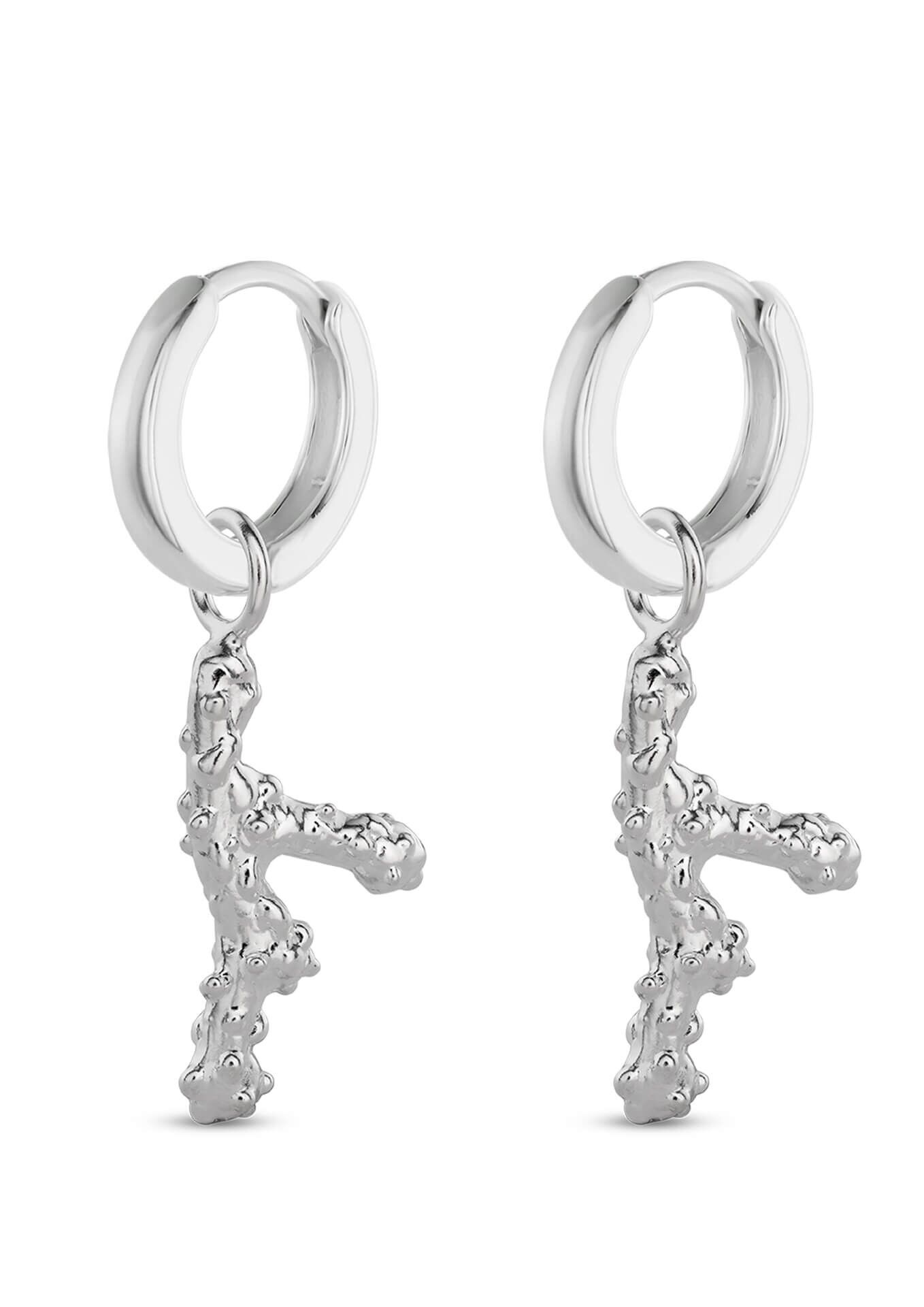 Orecchini a cerchio Sea Coral Midi in argento