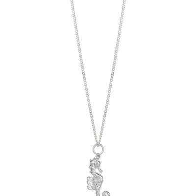 Collar de caballito de mar de plata