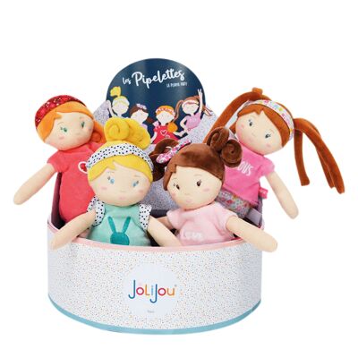 LES PIPELETTES, 4 modelli di bambole + 1 doppio (modello di maglietta con bacio)