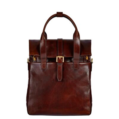 Womens Convertible Leather Backpack Shoulder Bag - The Awakening